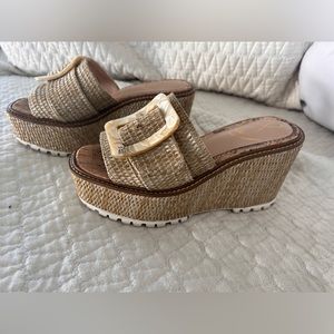 Sam Edelman Livi Espadrille Leather Wedge